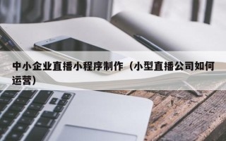怀化中小企业直播小程序制作（小型直播公司如何运营）
